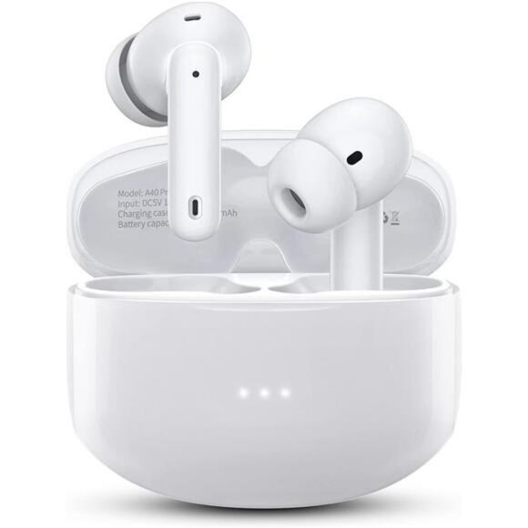 Wireless Bluetooth Earbuds Noise Canceling IPX7 Waterproof 50H Playtime Mic